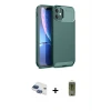 ieg™ iPhone 11 Kılıf Eksen Form Prime - Siyah Joko Magic 5D Hayalet Cam + Pers Alüminyum Kamera Lens - LT