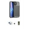 ieg™ iPhone 11 Kılıf Eksen Form Prime - Siyah Joko Magic 5D Hayalet Cam + Pers Alüminyum Kamera Lens - LT