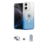 ieg™ iPhone 11 Kılıf Eksen Minimal Özel Seri - Siyah Joko Magic 5D Cam + Pers Alüminyum Kamera Lens - LT