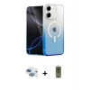 ieg™ iPhone 11 Kılıf Eksen Minimal Özel Seri - Siyah Joko Magic 5D Hayalet Cam + Pers Alüminyum Kamera Lens - GI