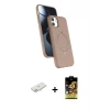 ieg™ iPhone 11 Kılıf İz Işık Koleksiyonu - Siyah Buffer Cam Ekran Koruyucu + Renkli Kamera Lens Koruma Cam - YL