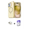 ieg™ iPhone 11 Kılıf Kıvılcım Form Prime - Siyah Bilvis 5in1 3D Magic Cam Ekran Koruyucu + Pers Alüminyum Kamera Lens - GD