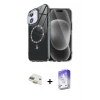 ieg™ iPhone 11 Kılıf Kıvılcım Form Prime - Siyah Bilvis 5in1 3D Magic Cam Ekran Koruyucu + Pers Alüminyum Kamera Lens - GD
