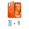ieg™ iPhone 11 Kılıf Kıvılcım Form Prime - Siyah Joko Magic 5D Cam + Neon Fosforlu Kamera Lens - MI