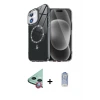 ieg™ iPhone 11 Kılıf Kıvılcım Form Prime - Siyah Joko Magic 5D Cam + Raze Metal Kamera Lens - KI
