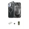 ieg™ iPhone 11 Kılıf Kıvılcım Form Prime - Siyah Joko Magic 5D Hayalet Cam + Renkli Kamera Lens Koruma Cam - TU