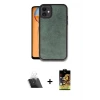 ieg™ iPhone 11 Kılıf Kıvılcım Işık Serisi - Siyah Buffer Cam Ekran Koruyucu + Kamera Lens Koruma Cam - SF