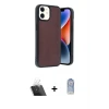 ieg™ iPhone 11 Kılıf Kıvılcım Işık Serisi - Siyah Joko Magic 5D Cam + Kamera Lens Koruma Cam - SF