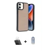 ieg™ iPhone 11 Kılıf Kıvılcım Işık Serisi - Siyah Joko Magic 5D Cam + Kamera Lens Koruma Cam - SF
