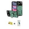 ieg™ iPhone 11 Kılıf Kıvılcım Modern Serisi - Şeffaf Pasifik Cam Ekran Koruyucu + Rainbow Kamera Lens Koruma Cam - KI