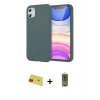 ieg™ iPhone 11 Kılıf Kozmos Yansıma Özel Seri - Siyah Joko Magic 5D Hayalet Cam + Rainbow Kamera Lens Koruma Cam - KI