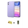 ieg™ iPhone 11 Kılıf Kozmos Yansıma Özel Seri - Siyah Joko Magic 5D Hayalet Cam + Rainbow Kamera Lens Koruma Cam - KI
