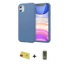 ieg™ iPhone 11 Kılıf Kozmos Yansıma Özel Seri - Siyah Joko Magic 5D Hayalet Cam + Rainbow Kamera Lens Koruma Cam - KI