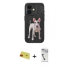 ieg™ iPhone 11 Kılıf Nova Form Koleksiyonu - Şeffaf Uv Polymer Nano Ekran Koruyucu + Rainbow Kamera Lens Koruma Cam - KI