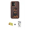 ieg™ iPhone 11 Kılıf Nova Form Koleksiyonu - Şeffaf Uv Polymer Nano Ekran Koruyucu + Rainbow Kamera Lens Koruma Cam - KI