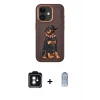 ieg™ iPhone 11 Kılıf Nova Form Koleksiyonu - Siyah Joko Magic 5D Cam + PVD Metal Kamera Lens - MI