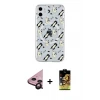 ieg™ iPhone 11 Kılıf Pusula Form - Siyah Buffer Cam Ekran Koruyucu + Raze Metal Kamera Lens - SH