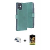 ieg™ iPhone 11 Kılıf Siluet Işık Serisi - Siyah Buffer Cam Ekran Koruyucu + Pers Alüminyum Kamera Lens - LT