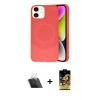 ieg™ iPhone 11 Kılıf Ufuk Serisi - Siyah Buffer Cam Ekran Koruyucu + Kamera Lens Koruma Cam - SF