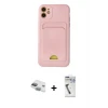 ieg™ iPhone 11 Kılıf Vadi Çizgi Prime - Şeffaf Uv Polymer Nano Ekran Koruyucu + Pers Alüminyum Kamera Lens - YL