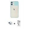 ieg™ iPhone 11 Kılıf Vadi Çizgi - Şeffaf Uv Polymer Nano Ekran Koruyucu + Pers Alüminyum Kamera Lens - LT