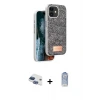 ieg™ iPhone 11 Kılıf Vadi Klasik Serisi - Siyah Joko Magic 5D Cam + Pers Alüminyum Kamera Lens - LT