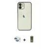 ieg™ iPhone 11 Kılıf Vadi Minimal - Siyah Joko Magic 5D Hayalet Cam + Pers Alüminyum Kamera Lens - GI