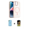 ieg™ iPhone 11 Kılıf Yadigar Asil Koleksiyonu - Siyah Buffer Cam Ekran Koruyucu + Neon Fosforlu Kamera Lens - YL