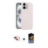 ieg™ iPhone 11 Kılıf Yankı Form Serisi - Siyah Buffer Hayalet Cam Ekran Koruyucu + Pers Alüminyum Kamera Lens - KI