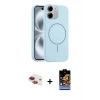 ieg™ iPhone 11 Kılıf Yankı Form Serisi - Siyah Buffer Hayalet Cam Ekran Koruyucu + Pers Alüminyum Kamera Lens - KI