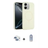 ieg™ iPhone 11 Kılıf Yankı Form Serisi - Siyah Joko Magic 5D Cam + Pers Alüminyum Kamera Lens - GI