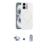 ieg™ iPhone 11 Kılıf Yankı Form Serisi - Siyah Joko Magic 5D Cam + Pers Alüminyum Kamera Lens - GI