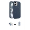 ieg™ iPhone 11 Kılıf Yankı Form Serisi - Siyah Joko Magic 5D Cam + Pers Alüminyum Kamera Lens - GI