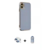 ieg™ iPhone 11 Kılıf Yankı Serisi - Siyah Joko Magic 5D Cam + Pers Alüminyum Kamera Lens - GI