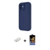 ieg™ iPhone 11 Kılıf Yankı Yansıma Özel Seri - Siyah Buffer Hayalet Cam Ekran Koruyucu + Renkli Kamera Lens Koruma Cam - SI