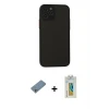 ieg™ iPhone 11 Pro Kılıf Ahenk Çizgi Serisi - Siyah Polymer Nano Ekran Koruyucu + Shine Kamera Lens Koruma Cam - GS