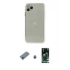 ieg™ iPhone 11 Pro Kılıf Ahenk Doku - Siyah 360 Mat Full Body Arka Koruyucu + Shine Kamera Lens Koruma Cam - PE
