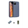ieg™ iPhone 11 Pro Kılıf Eksen Form Prime - Siyah Joko Magic 5D Hayalet Cam + Shine Kamera Lens Koruma Cam - GS