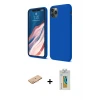ieg™ iPhone 11 Pro Kılıf Kozmos Yansıma Özel Seri - Siyah Polymer Nano Ekran Koruyucu + Renkli Kamera Lens Koruma Cam - TU