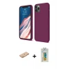 ieg™ iPhone 11 Pro Kılıf Kozmos Yansıma Özel Seri - Siyah Polymer Nano Ekran Koruyucu + Renkli Kamera Lens Koruma Cam - TU