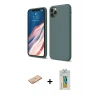 ieg™ iPhone 11 Pro Kılıf Kozmos Yansıma Özel Seri - Siyah Polymer Nano Ekran Koruyucu + Renkli Kamera Lens Koruma Cam - TU
