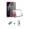 ieg™ iPhone 11 Pro Kılıf Nova Asil Özel Seri - Şeffaf Pasifik Cam Ekran Koruyucu + Shine Kamera Lens Koruma Cam - PE