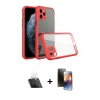ieg™ iPhone 11 Pro Kılıf Nova Asil Özel Seri - Siyah 3D Antistatik Mat Seramik Nano Ekran Koruyucu + Kamera Lens Koruma Cam - SF