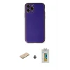 ieg™ iPhone 11 Pro Kılıf Yadigar Klasik - Siyah Polymer Nano Ekran Koruyucu + Renkli Kamera Lens Koruma Cam - YL