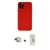 ieg™ iPhone 11 Pro Max Kılıf Ahenk Serisi - Siyah Mat Seramik Nano Ekran Koruyucu + Pers Alüminyum Kamera Lens - KI