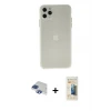 ieg™ iPhone 11 Pro Max Kılıf Atlas Minimal Prime - Siyah 6D Mat Seramik Hayalet Nano Ekran Koruyucu + Pers Alüminyum Kamera Lens - LT