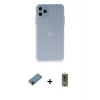 ieg™ iPhone 11 Pro Max Kılıf Atlas Minimal Prime - Siyah Joko Magic 5D Hayalet Cam + Shine Kamera Lens Koruma Cam - SH