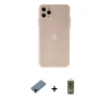 ieg™ iPhone 11 Pro Max Kılıf Atlas Minimal Prime - Siyah Joko Magic 5D Hayalet Cam + Shine Kamera Lens Koruma Cam - SH