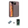ieg™ iPhone 11 Pro Max Kılıf Eksen Form Prime - Şeffaf 360 Full Body Arka Koruyucu + Shine Kamera Lens Koruma Cam - GS
