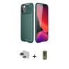 ieg™ iPhone 11 Pro Max Kılıf Eksen Form Prime - Siyah Joko Magic 5D Hayalet Cam + Pers Alüminyum Kamera Lens - SH